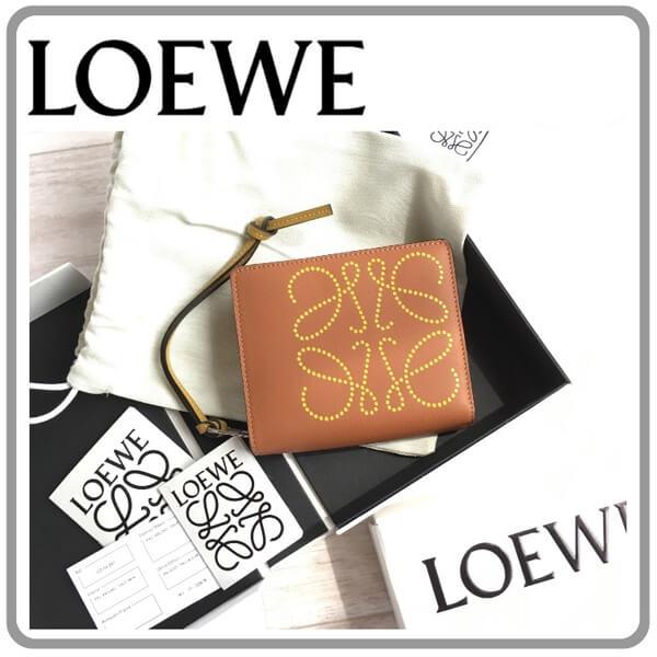 【入手困難３色】LOEWE偽物 財布 ミニモノグラムコンパクトウォレット 103.54.Z41